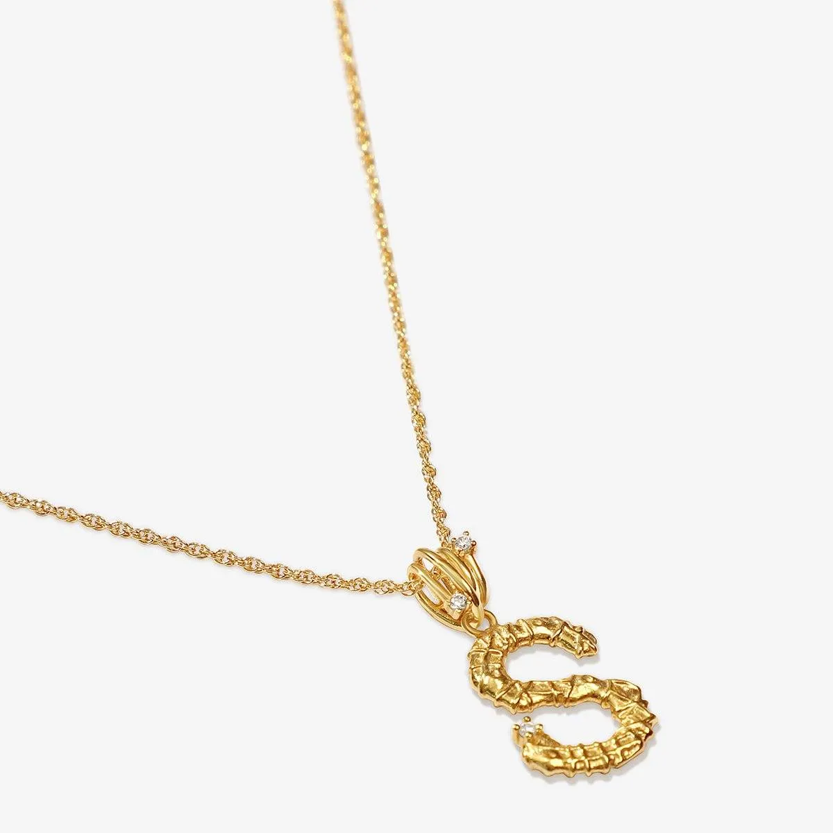 Casper alphabet necklace sold by Adornmonde product image thumbnail 4