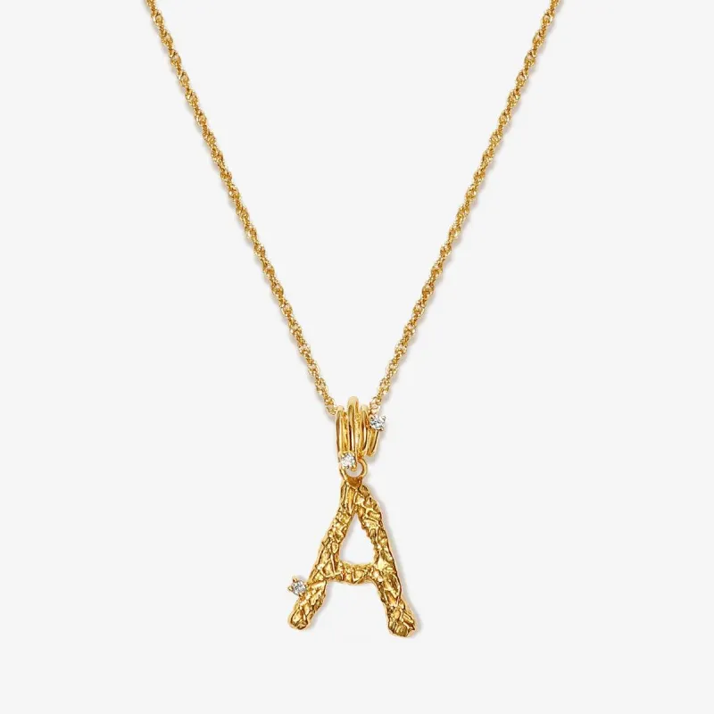 Casper alphabet necklace sold by Adornmonde