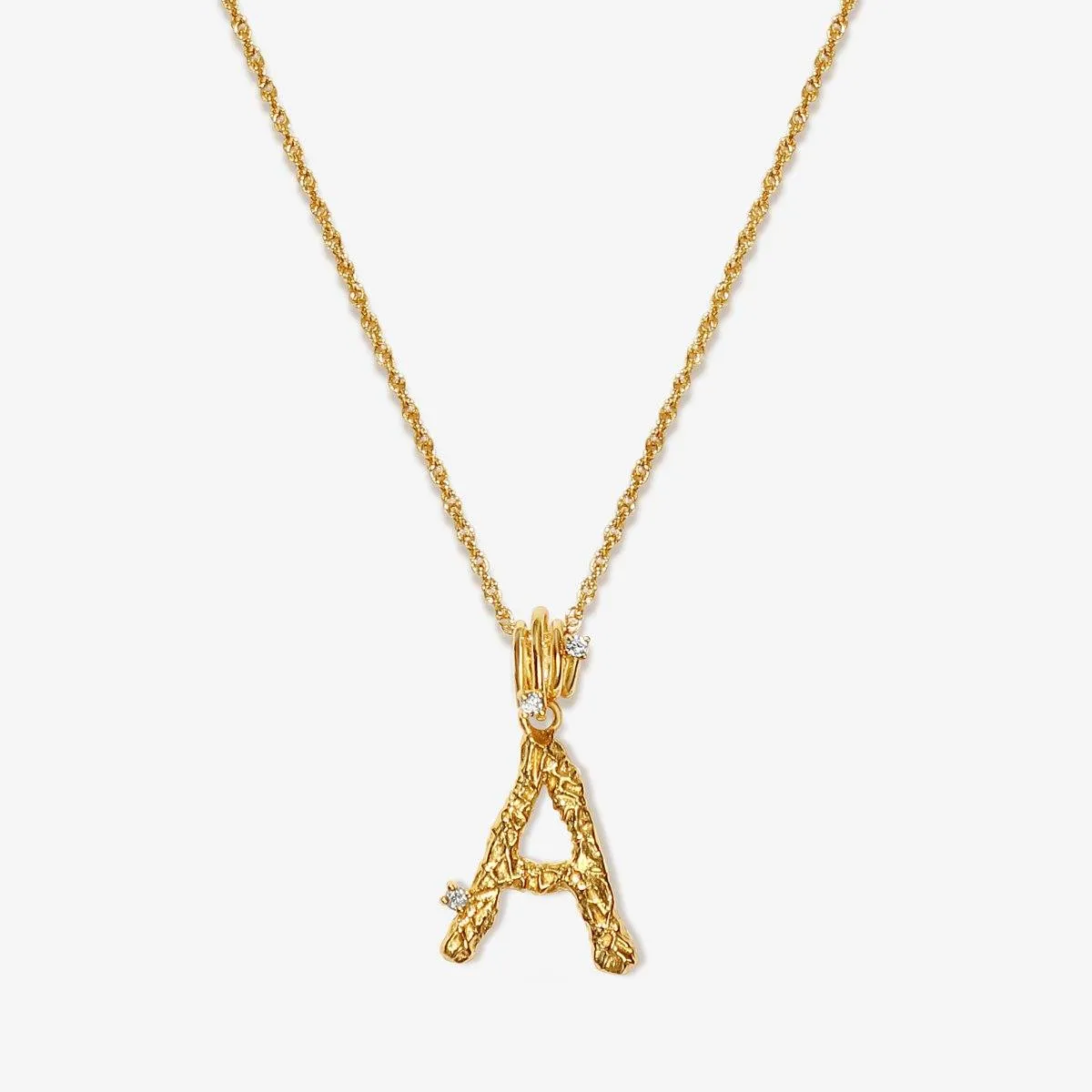 Casper alphabet necklace sold by Adornmonde