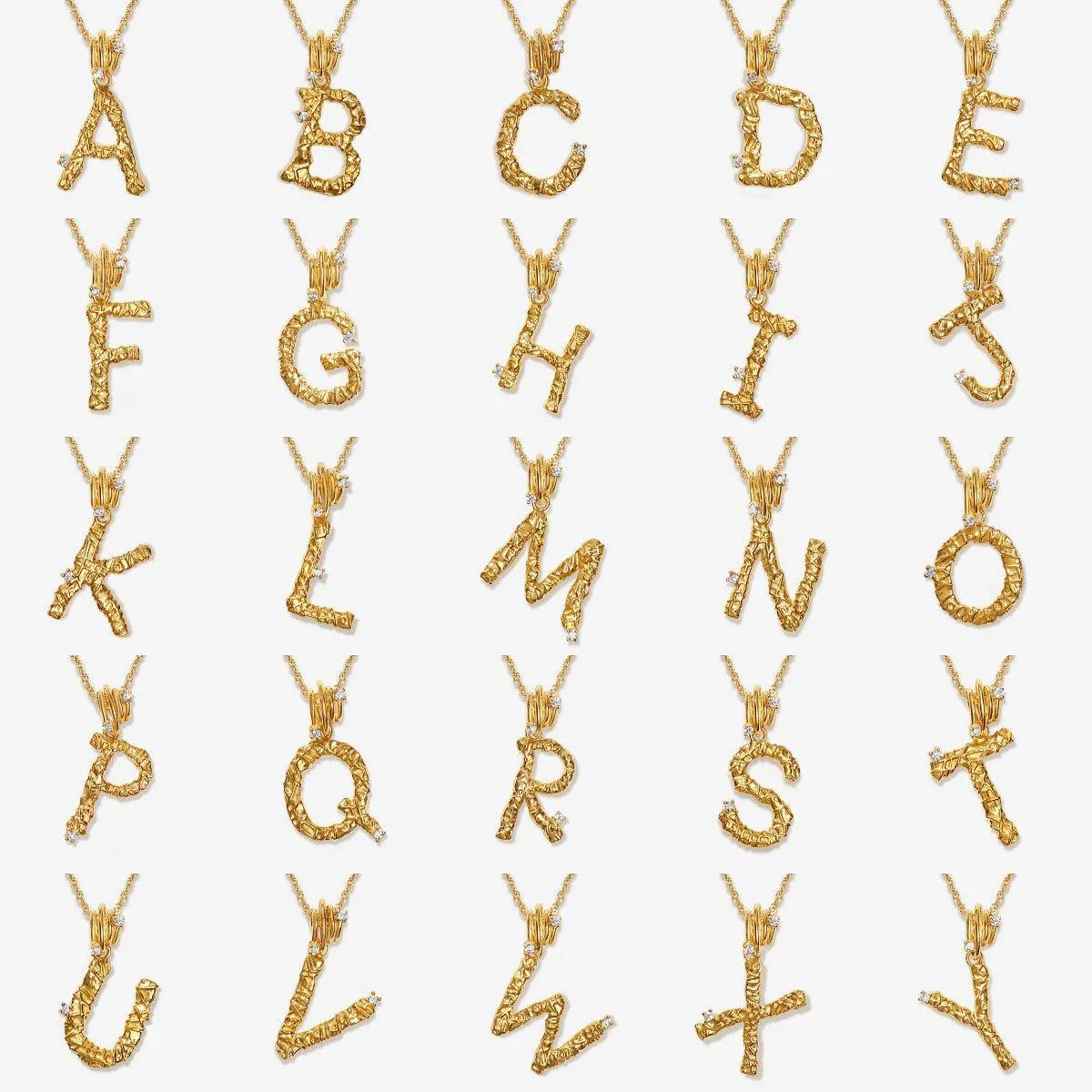 Casper alphabet necklace sold by Adornmonde product image thumbnail 3
