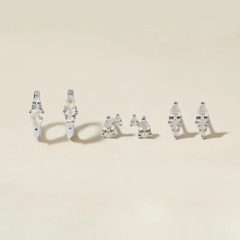 Agie 6-piece earring set sold by Adornmonde