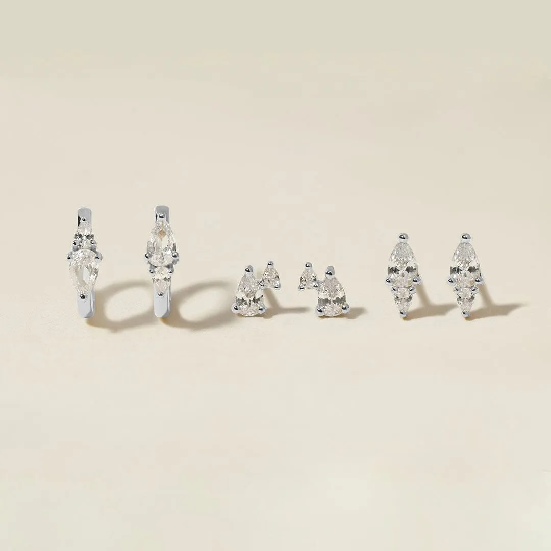 Agie 6-piece earring set sold by Adornmonde