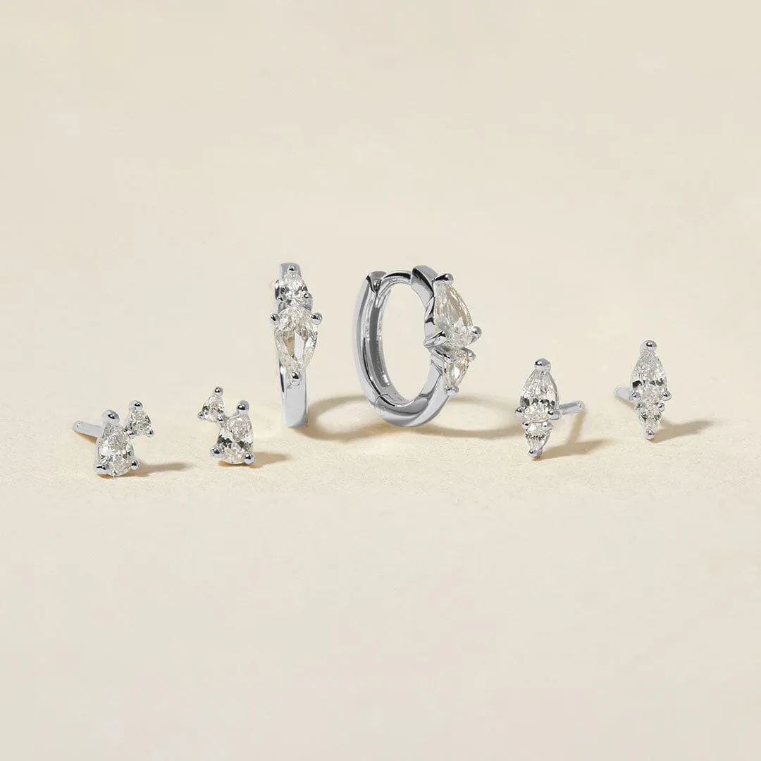 Agie 6-piece earring set sold by Adornmonde product image thumbnail 3