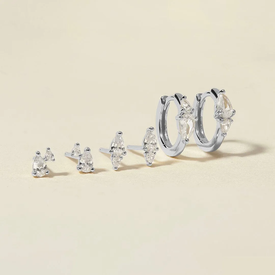Agie 6-piece earring set sold by Adornmonde product image thumbnail 4