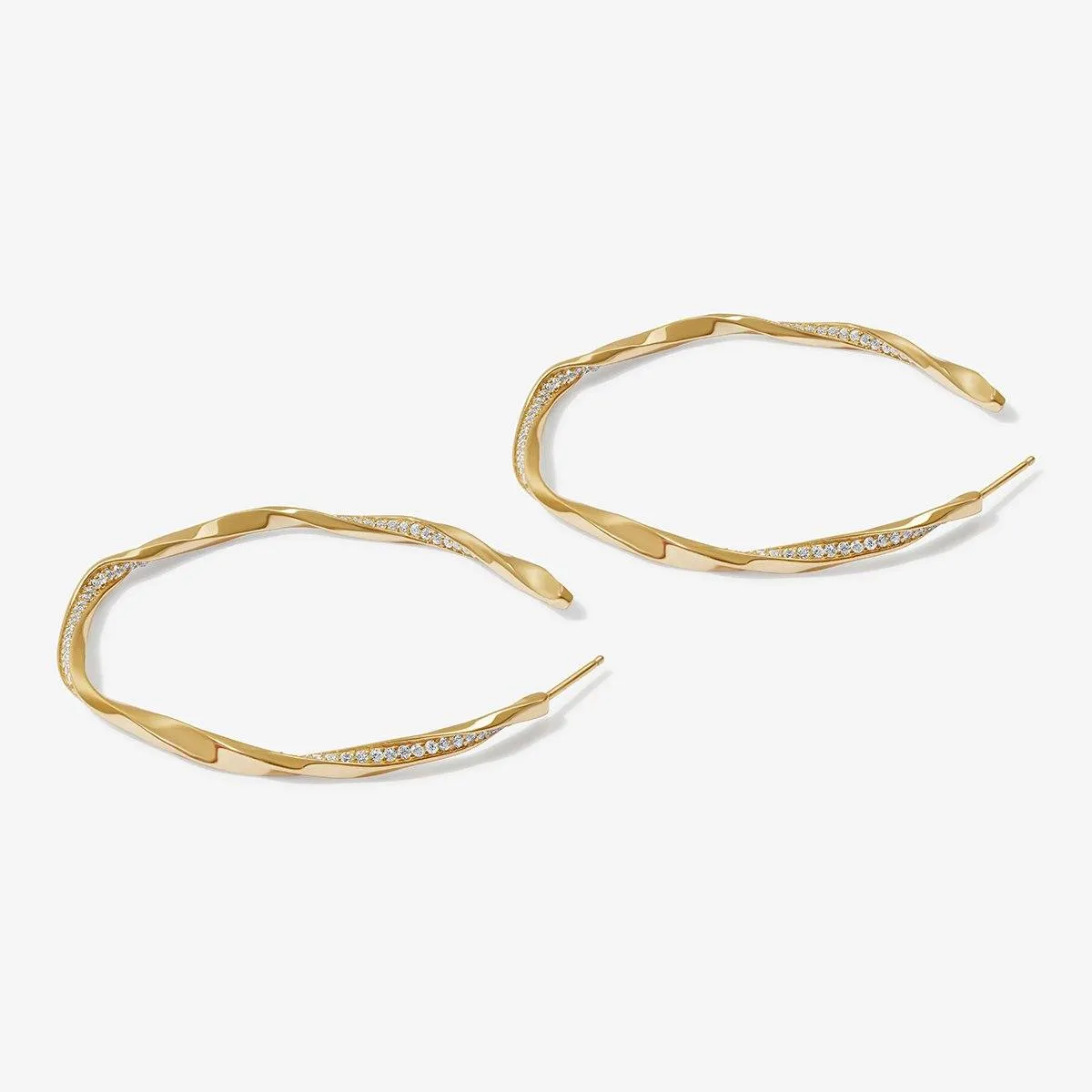 Hacket hoop earrings sold by Adornmonde product image thumbnail 4