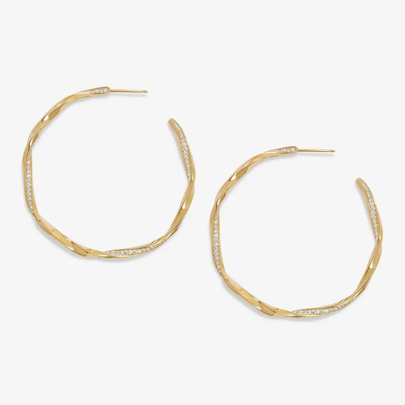Hacket hoop earrings sold by Adornmonde