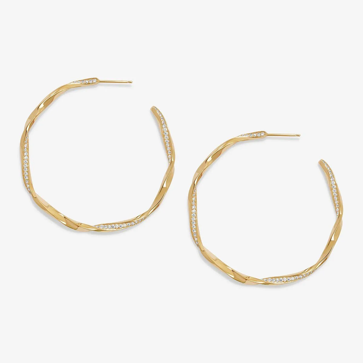 Hacket hoop earrings sold by Adornmonde