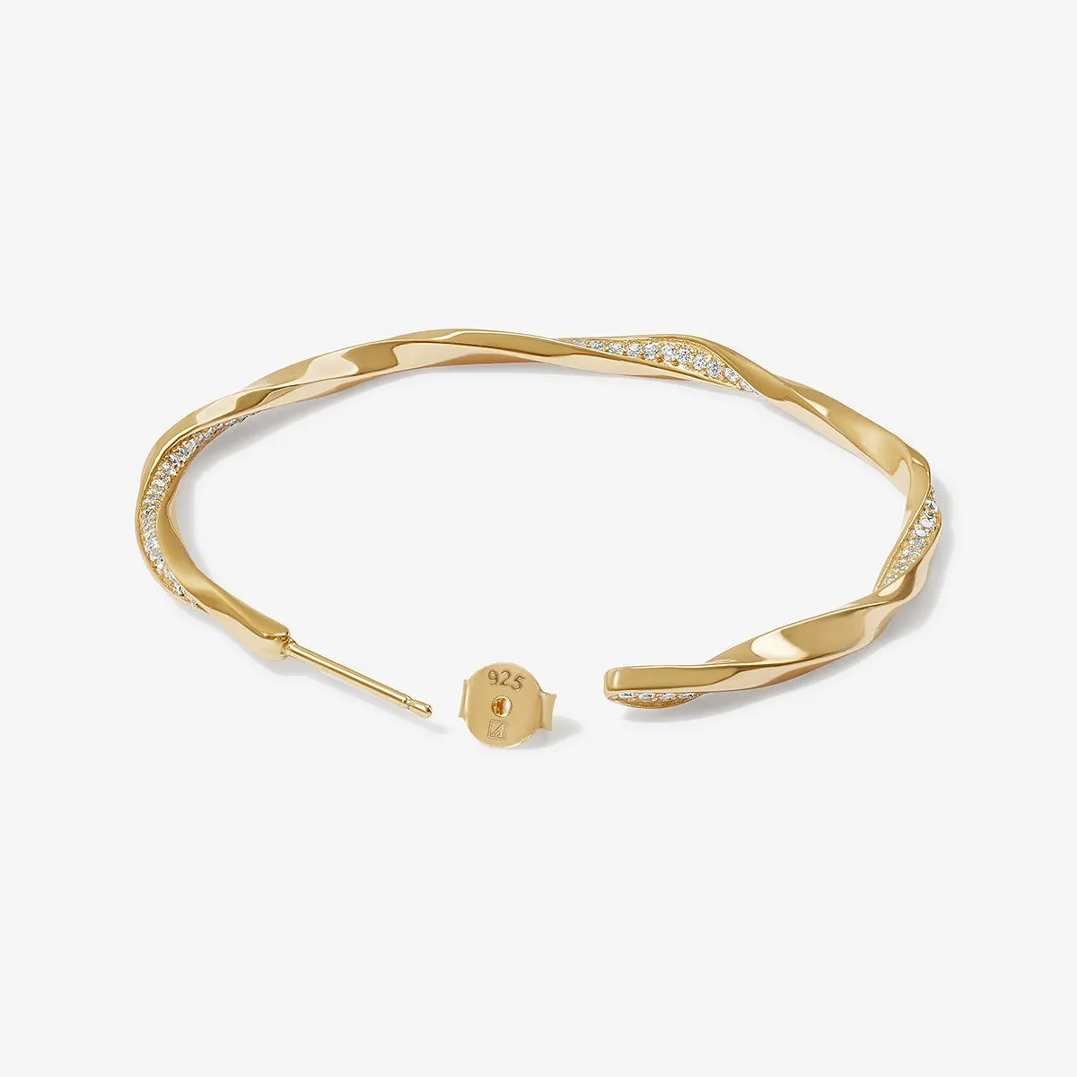 Hacket hoop earrings sold by Adornmonde product image thumbnail 5