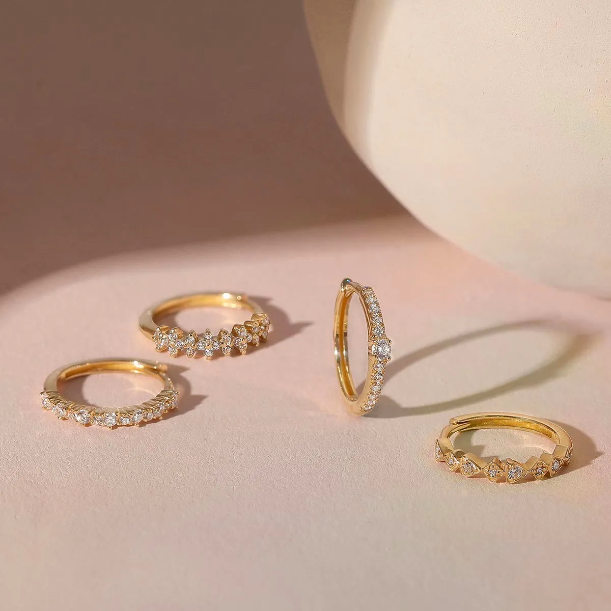 Xola hoop earring sold by Adornmonde product image thumbnail 2