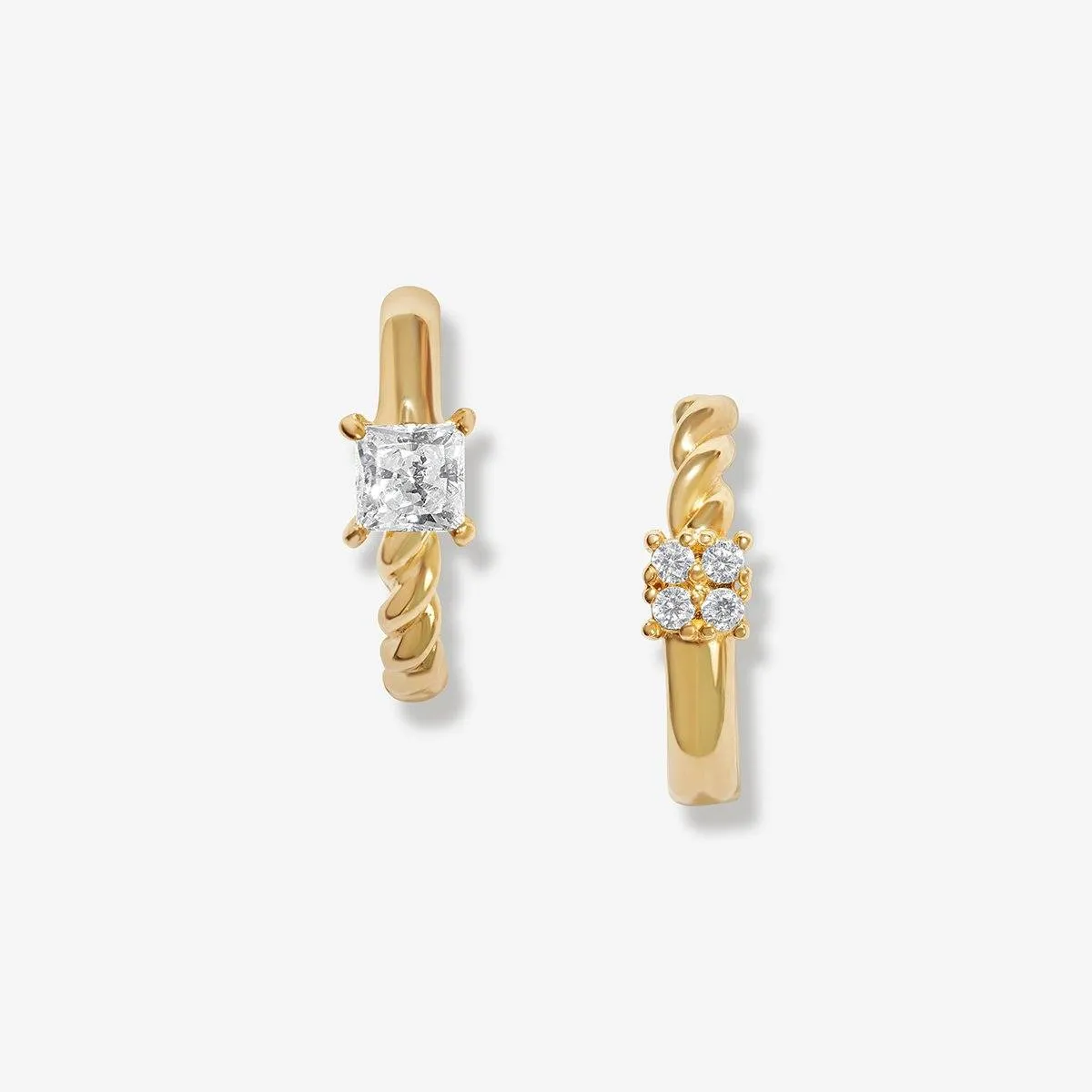 Bernado huggie earrings sold by Adornmonde product image thumbnail 3