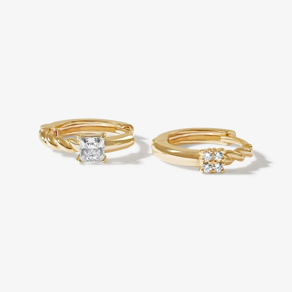 Bernado huggie earrings sold by Adornmonde