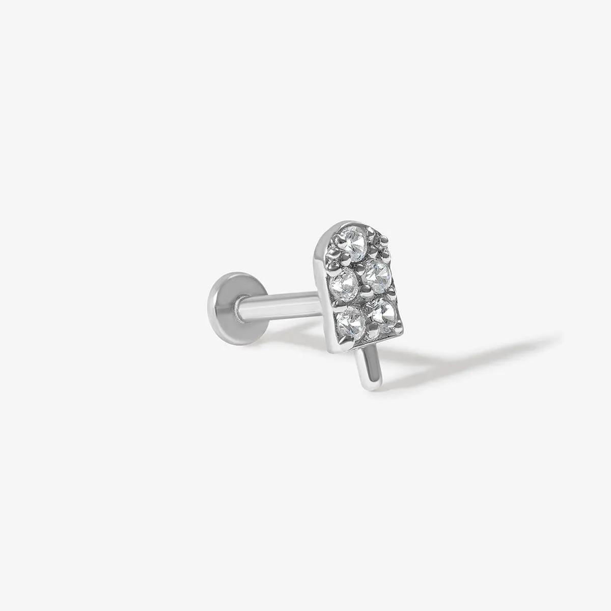 Popsicle diamond piercing sold by Adornmonde product image thumbnail 5