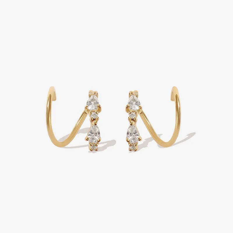 Lester twist earrings sold by Adornmonde