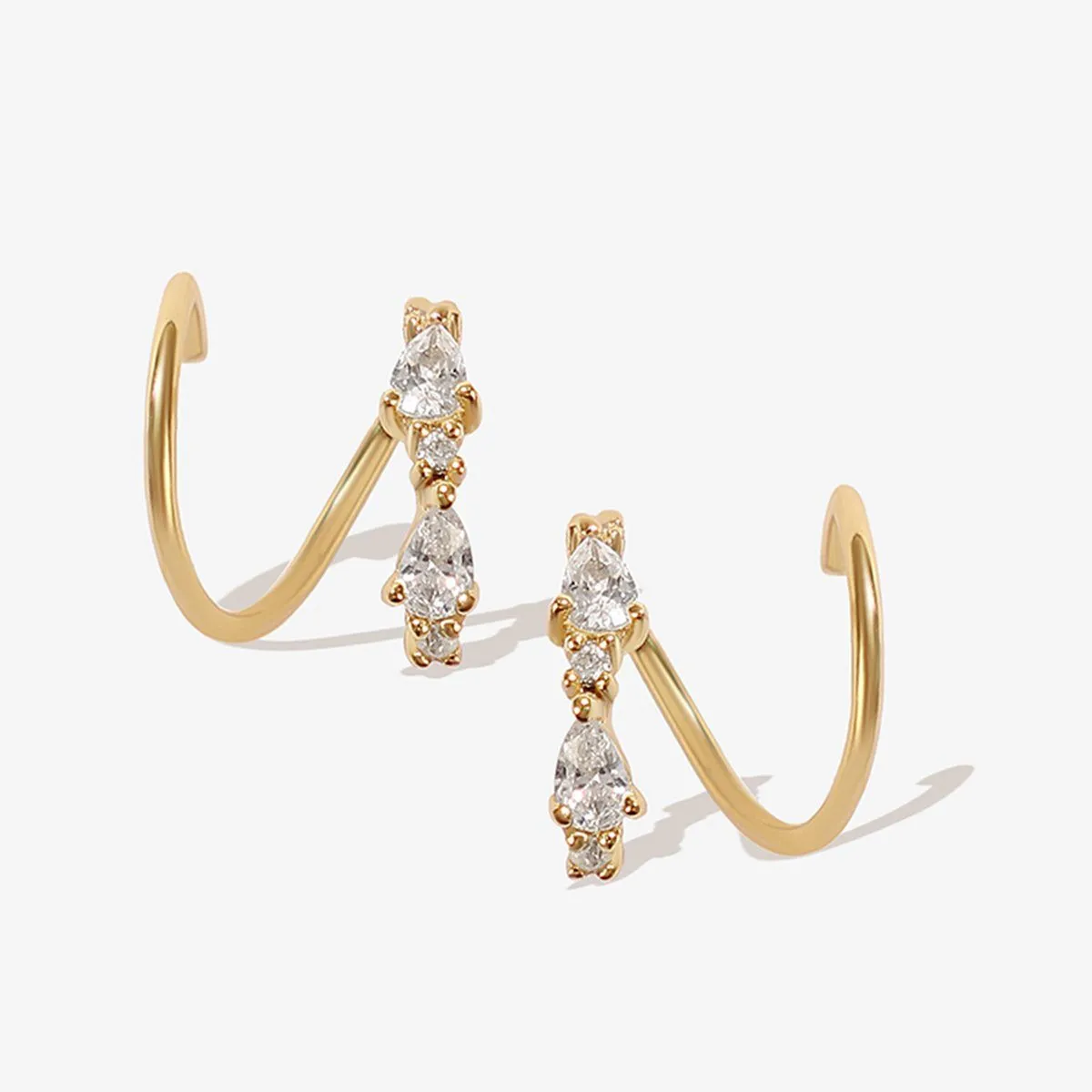 Lester twist earrings sold by Adornmonde product image thumbnail 3