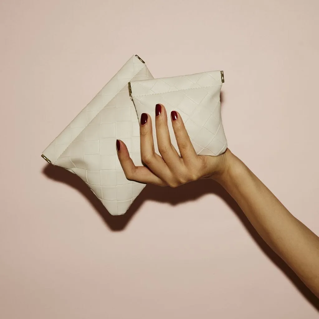 Large woven clutch sold by Adornmonde product image thumbnail 2