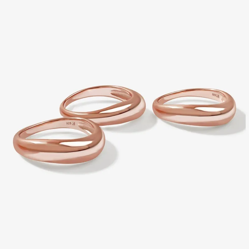 Helios organic ring set sold by Adornmonde