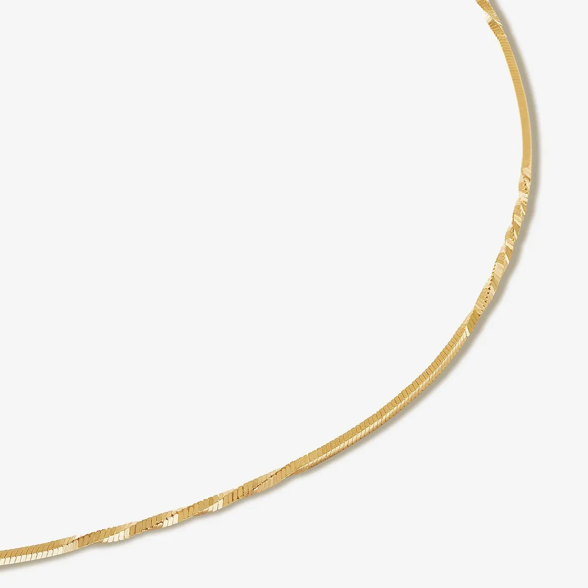 Rudy twisted snake chain necklace sold by Adornmonde product image thumbnail 4