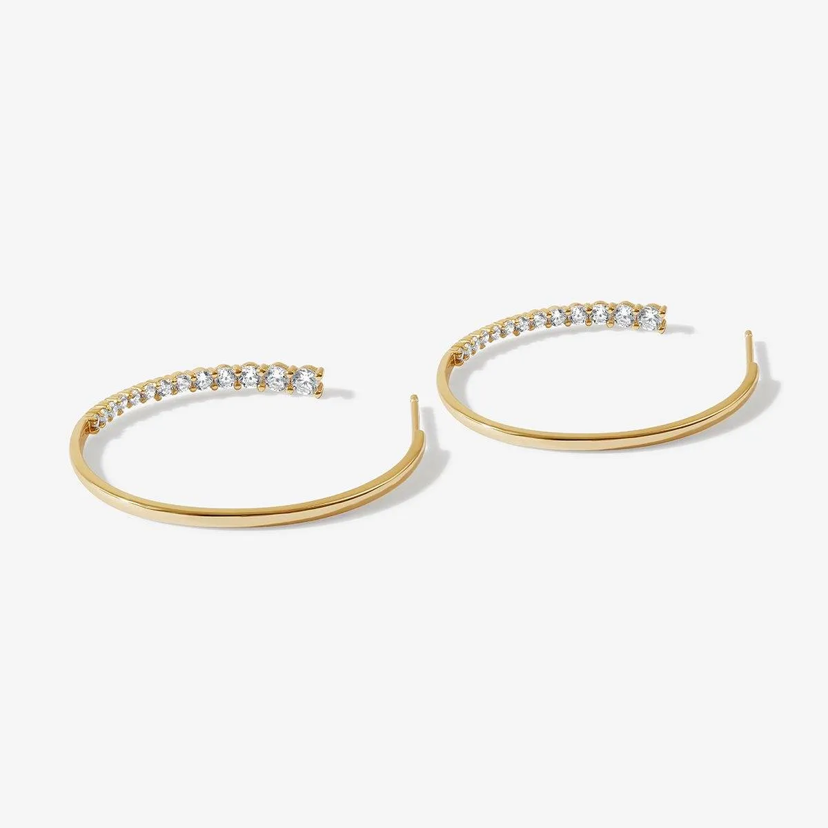 Tyler maxi hoop earrings sold by Adornmonde product image thumbnail 4