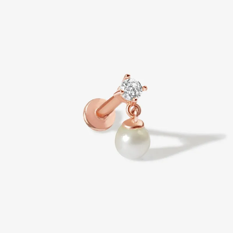 Bleue pearl piercing sold by Adornmonde