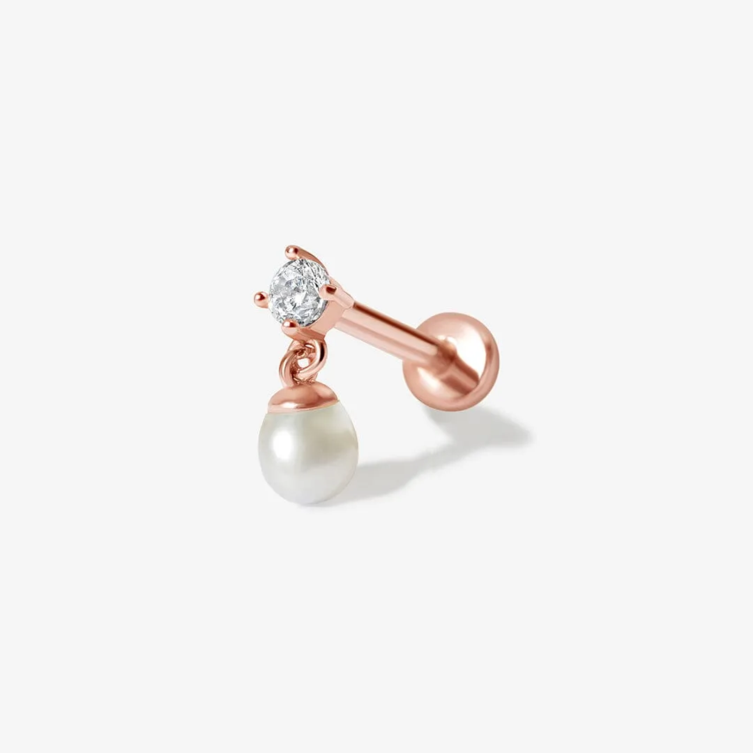 Bleue pearl piercing sold by Adornmonde product image thumbnail 5