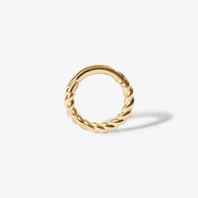 Charlie rope mini clicker piercing sold by Adornmonde