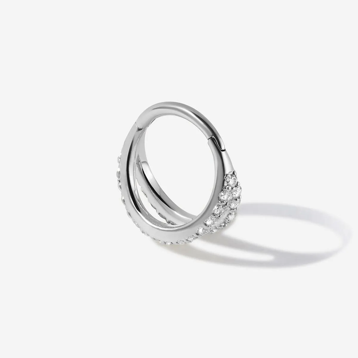 Rhea frosted cage clicker hoop sold by Adornmonde product image thumbnail 3