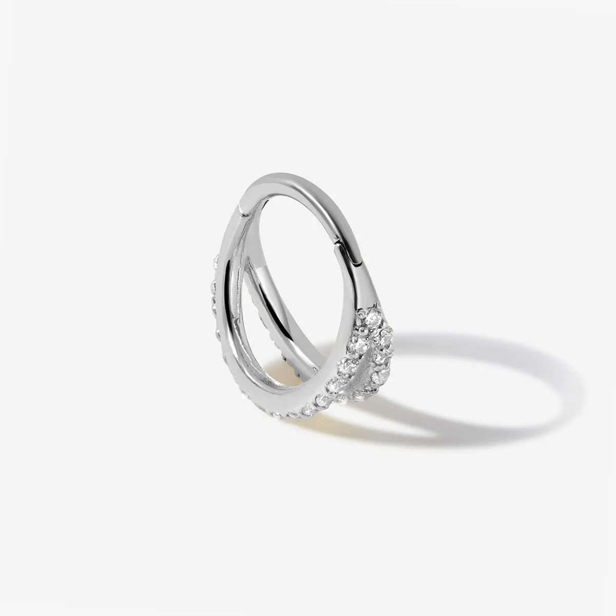 Rhea frosted cage clicker hoop sold by Adornmonde product image thumbnail 2