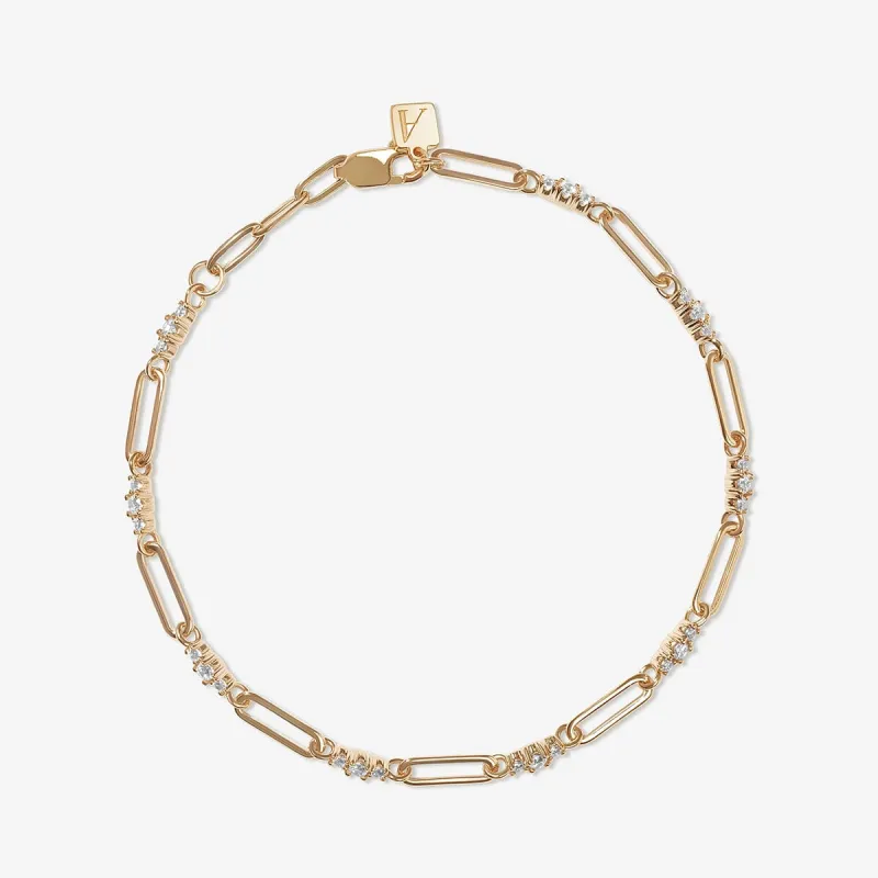 Kristoff single link paperclip chain bracelet sold by Adornmonde