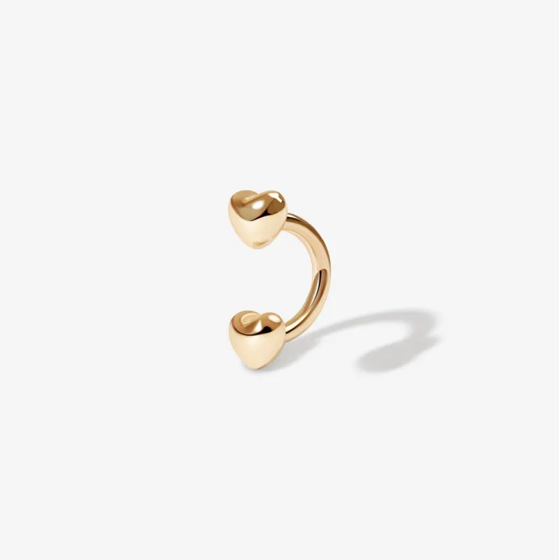 Fabio heart u hoop piercing sold by Adornmonde