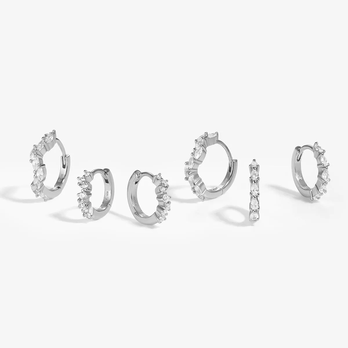 Tran 6-piece earring set sold by Adornmonde product image thumbnail 4