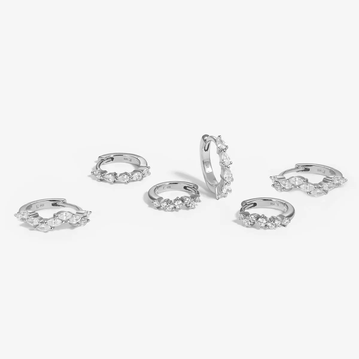 Tran 6-piece earring set sold by Adornmonde product image thumbnail 3