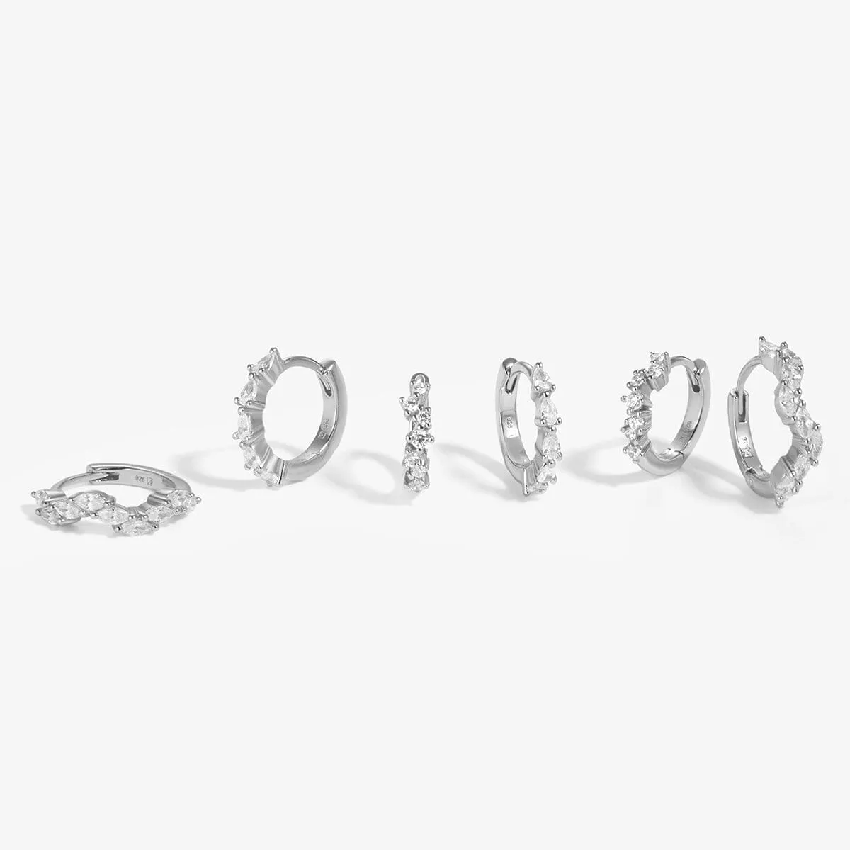 Tran 6-piece earring set sold by Adornmonde product image thumbnail 2