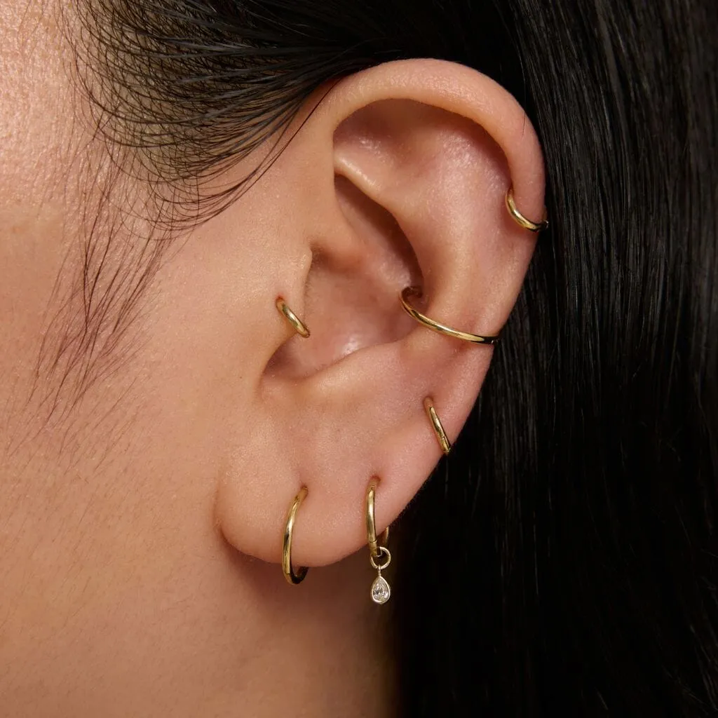 Tad hoop charm sold by Adornmonde product image thumbnail 3