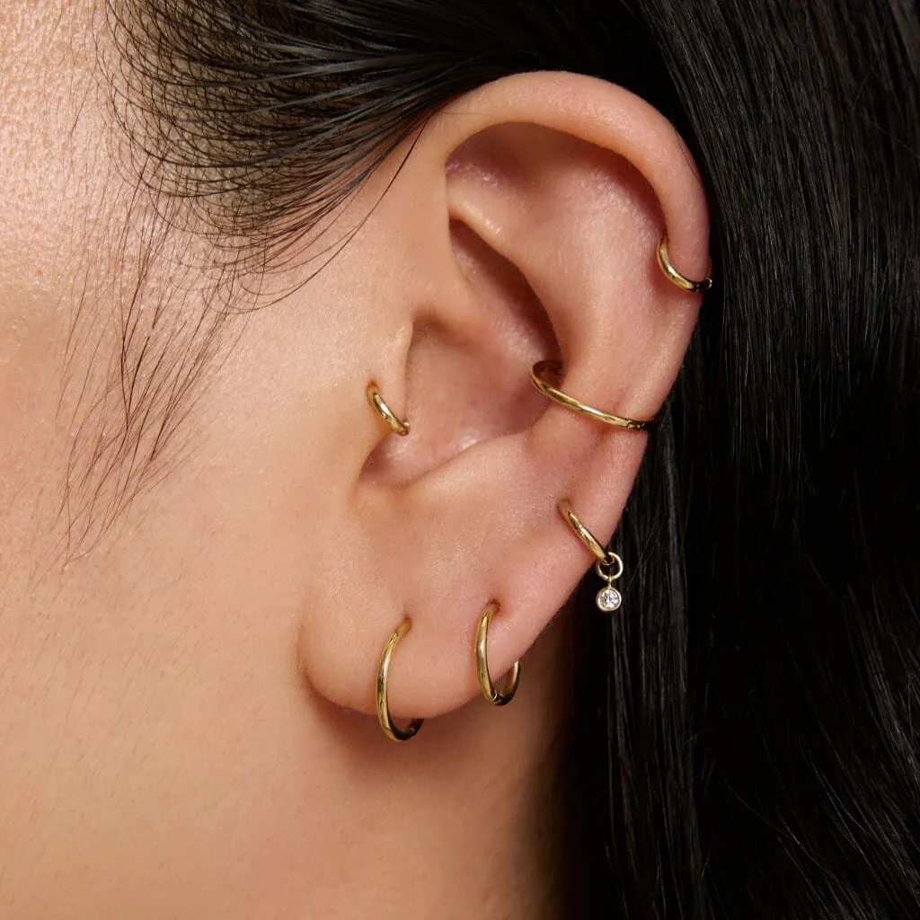 Vadin hoop charm sold by Adornmonde product image thumbnail 4