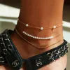 Harrold pearl anklet sold by Adornmonde