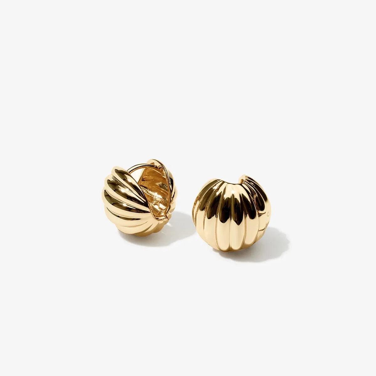Klaus mini ball huggie earrings sold by Adornmonde product image thumbnail 3
