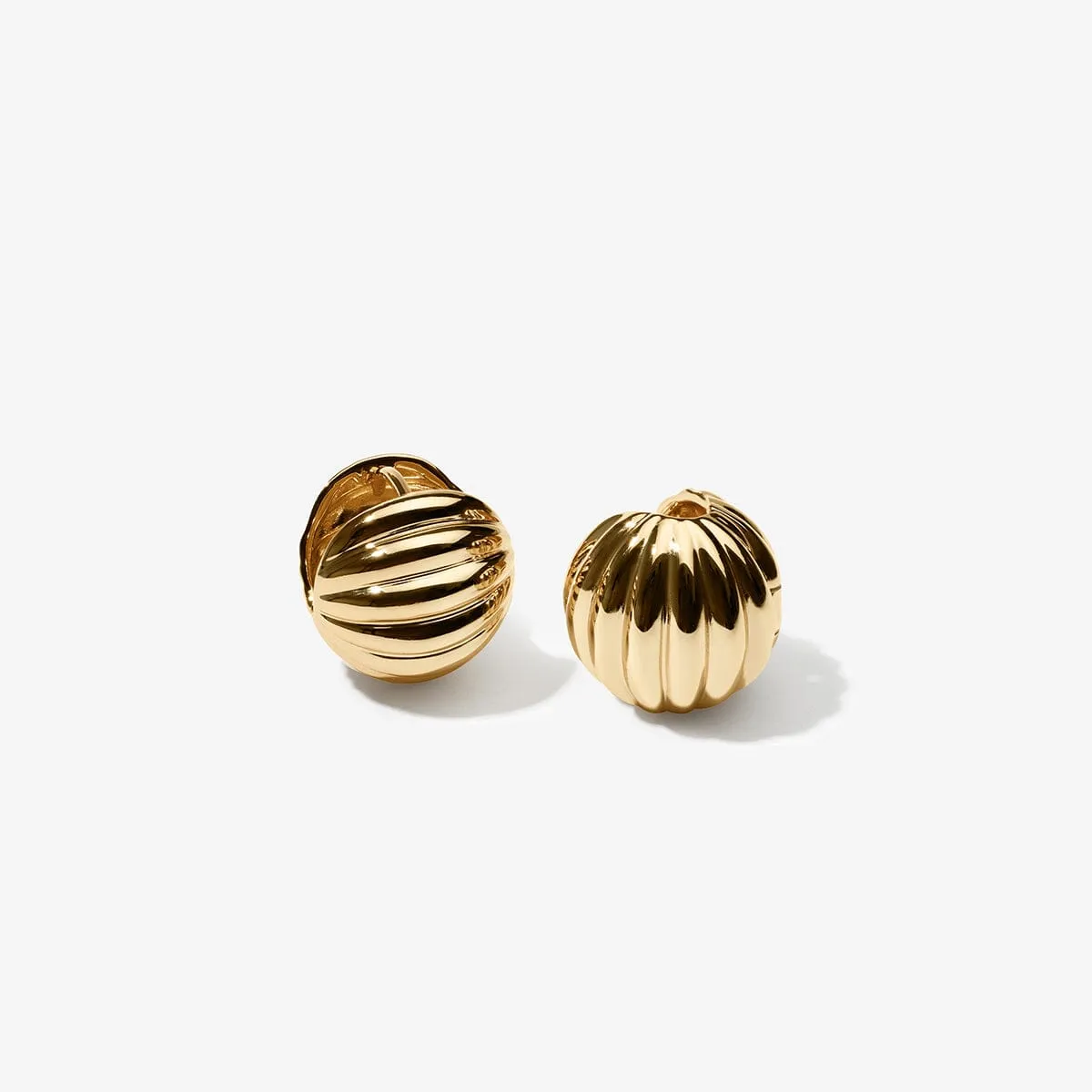Klaus mini ball huggie earrings sold by Adornmonde product image thumbnail 4