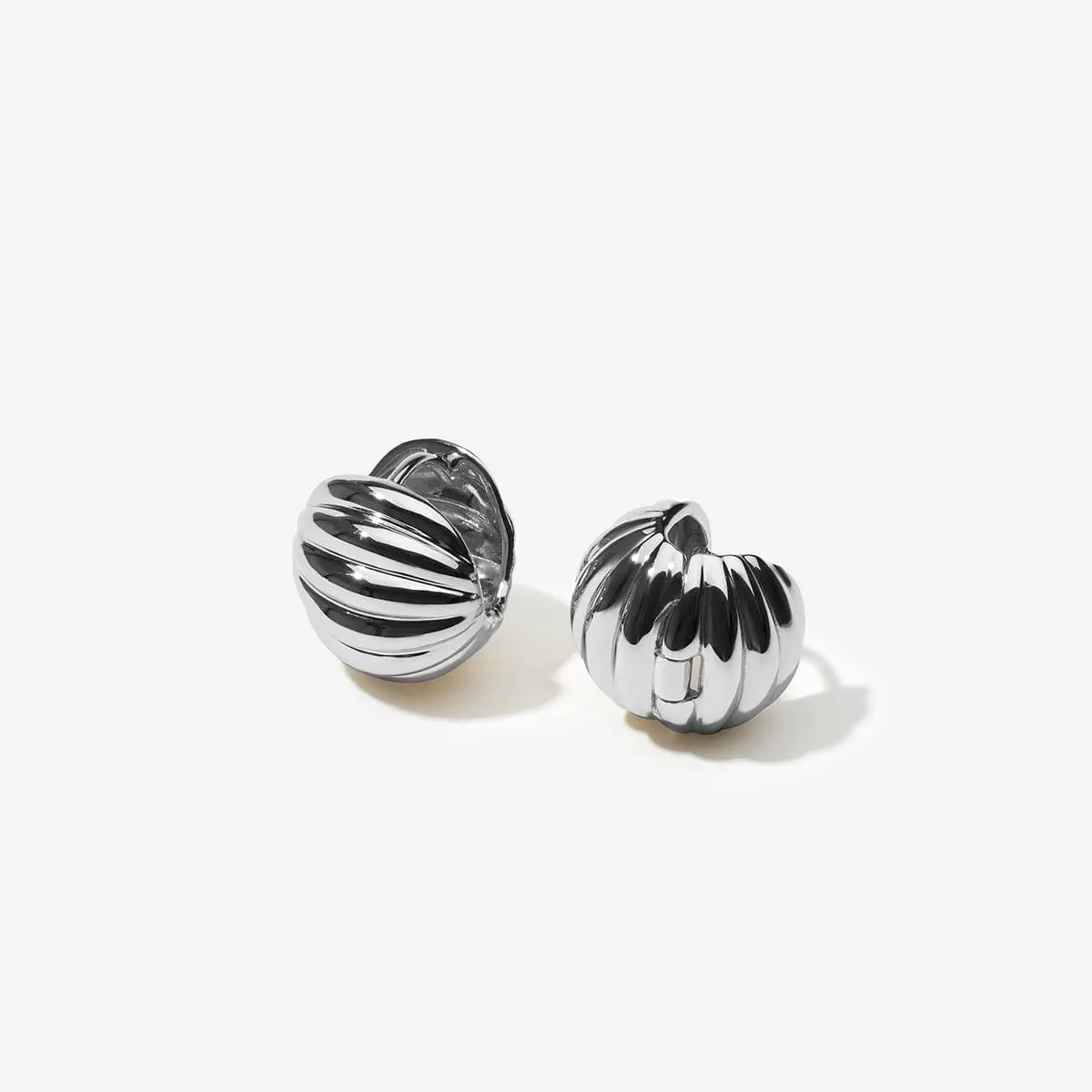 Klaus mini ball huggie earrings sold by Adornmonde