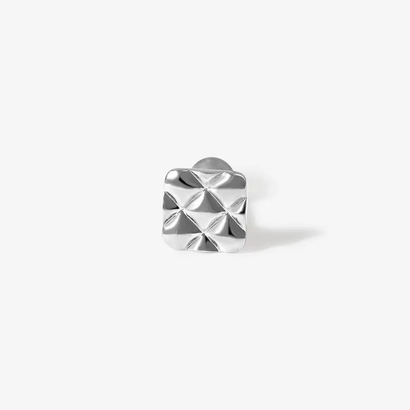 Taylor square quilted piercing sold by Adornmonde