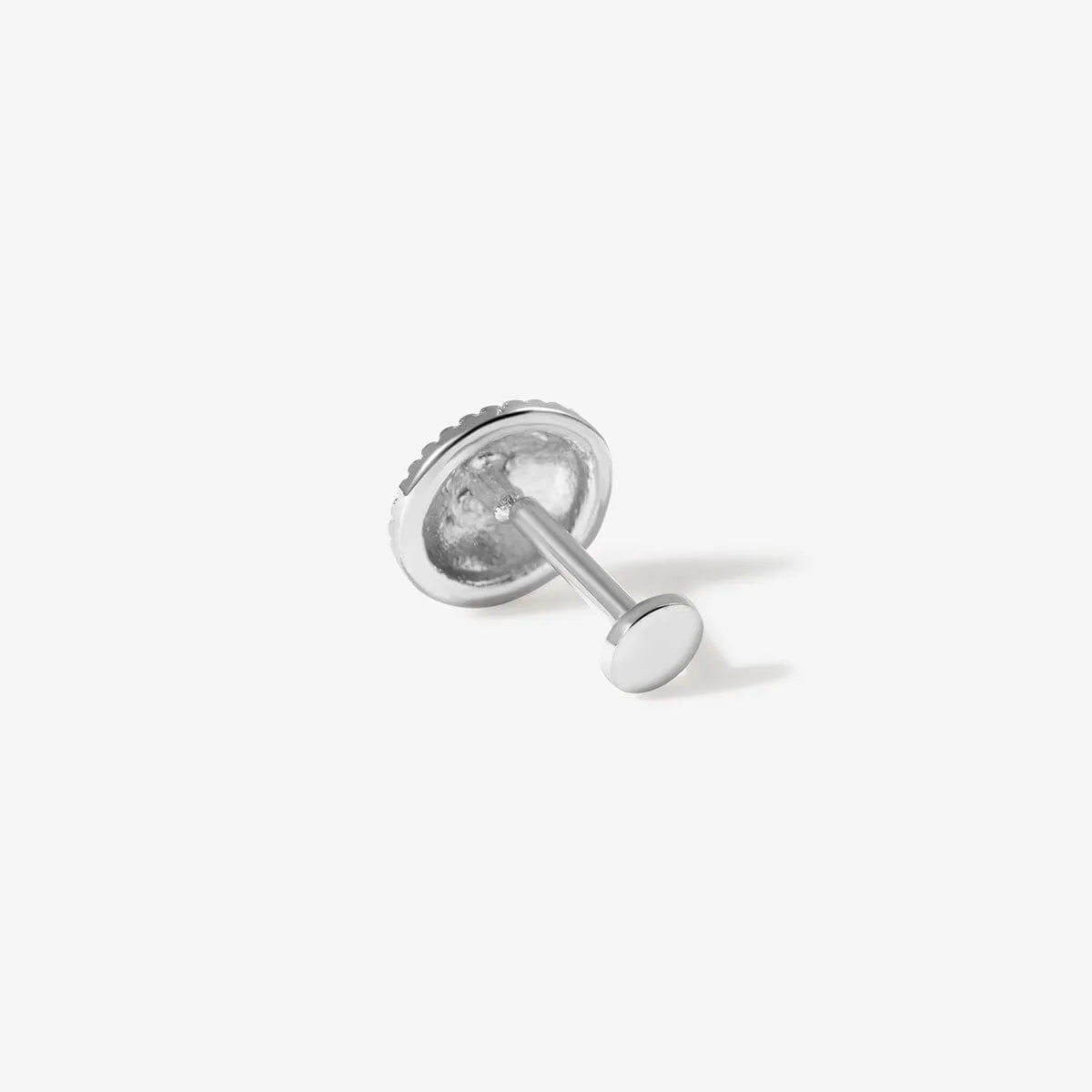 Loren round quilted piercing sold by Adornmonde product image thumbnail 5