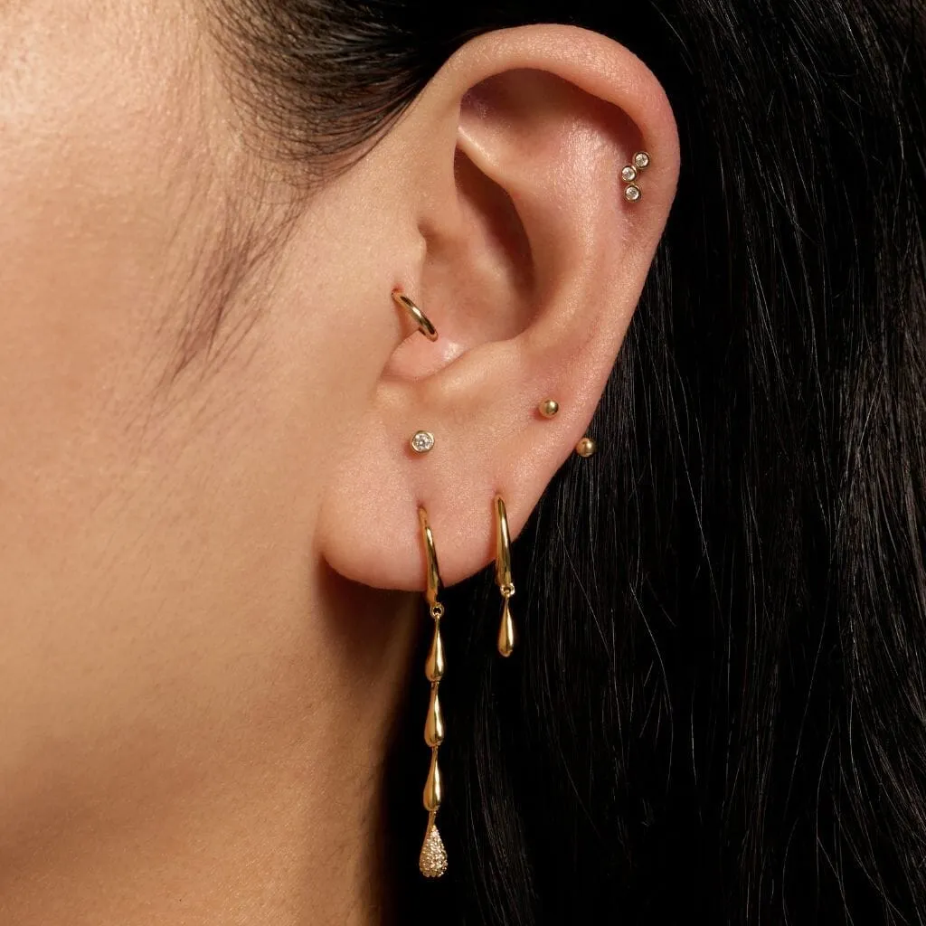 Pollock drip earrings sold by Adornmonde product image thumbnail 2