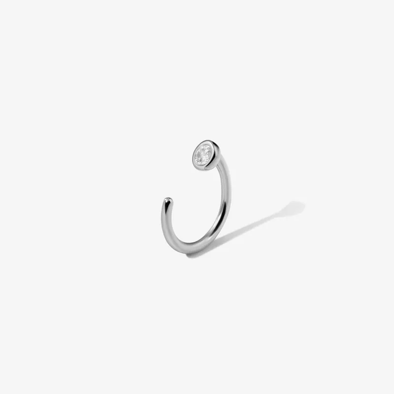 Stevie diamond hookie piercing sold by Adornmonde