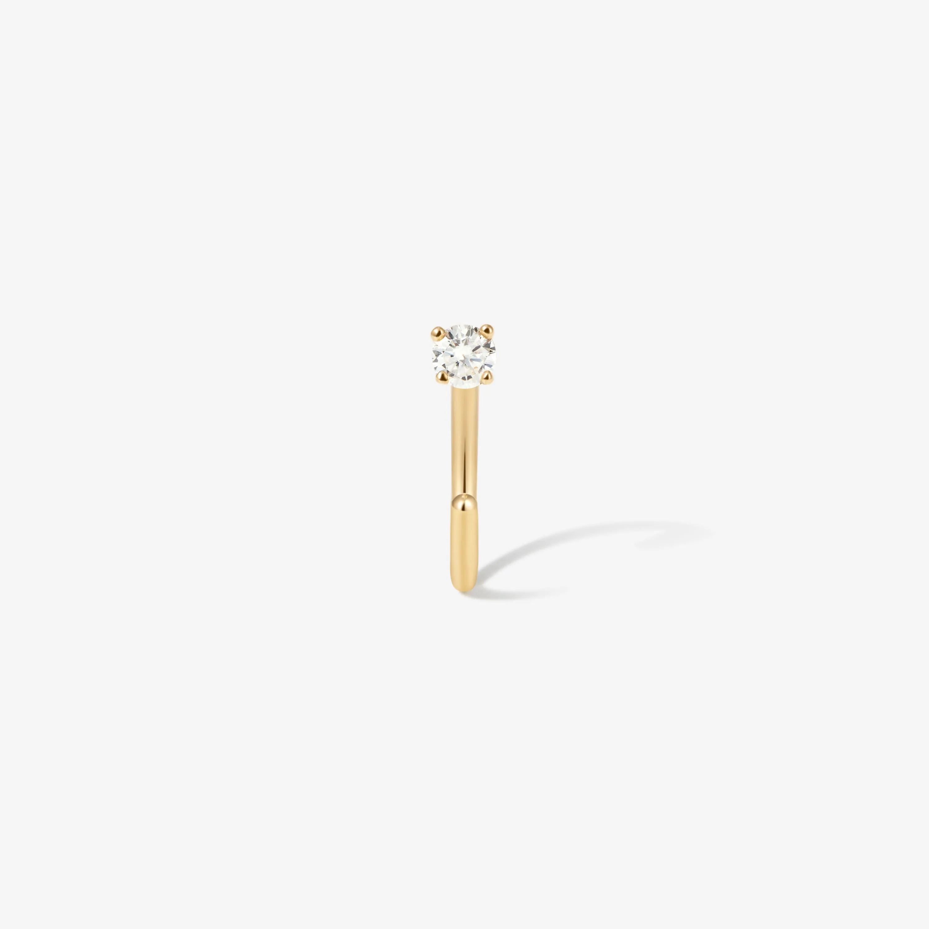 Lionel diamond hookie piercing sold by Adornmonde product image thumbnail 4