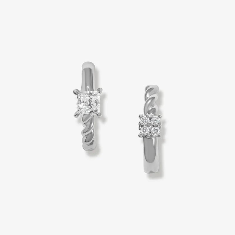 Bernado huggie earrings sold by Adornmonde