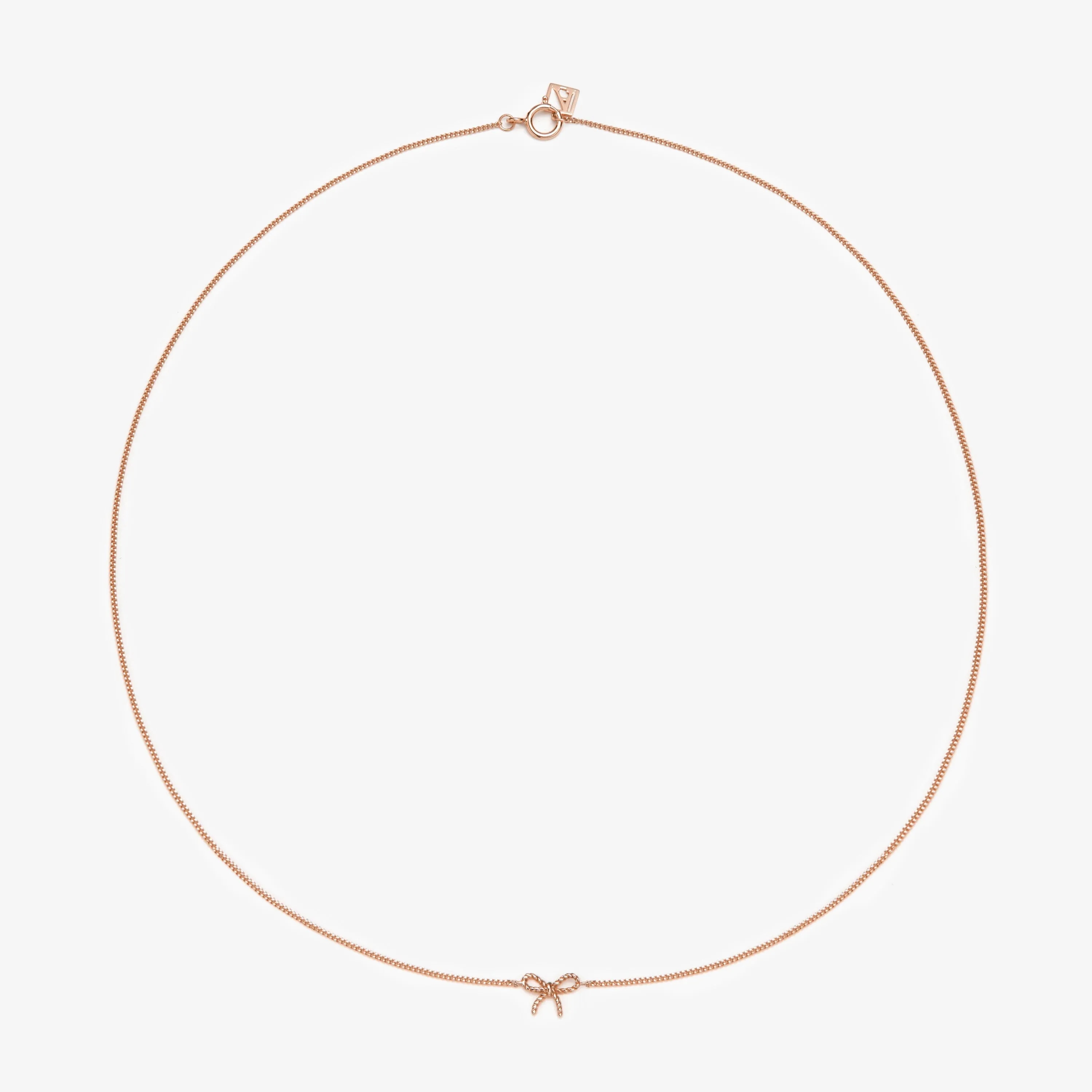 Atticus micro bow necklace sold by Adornmonde product image thumbnail 4