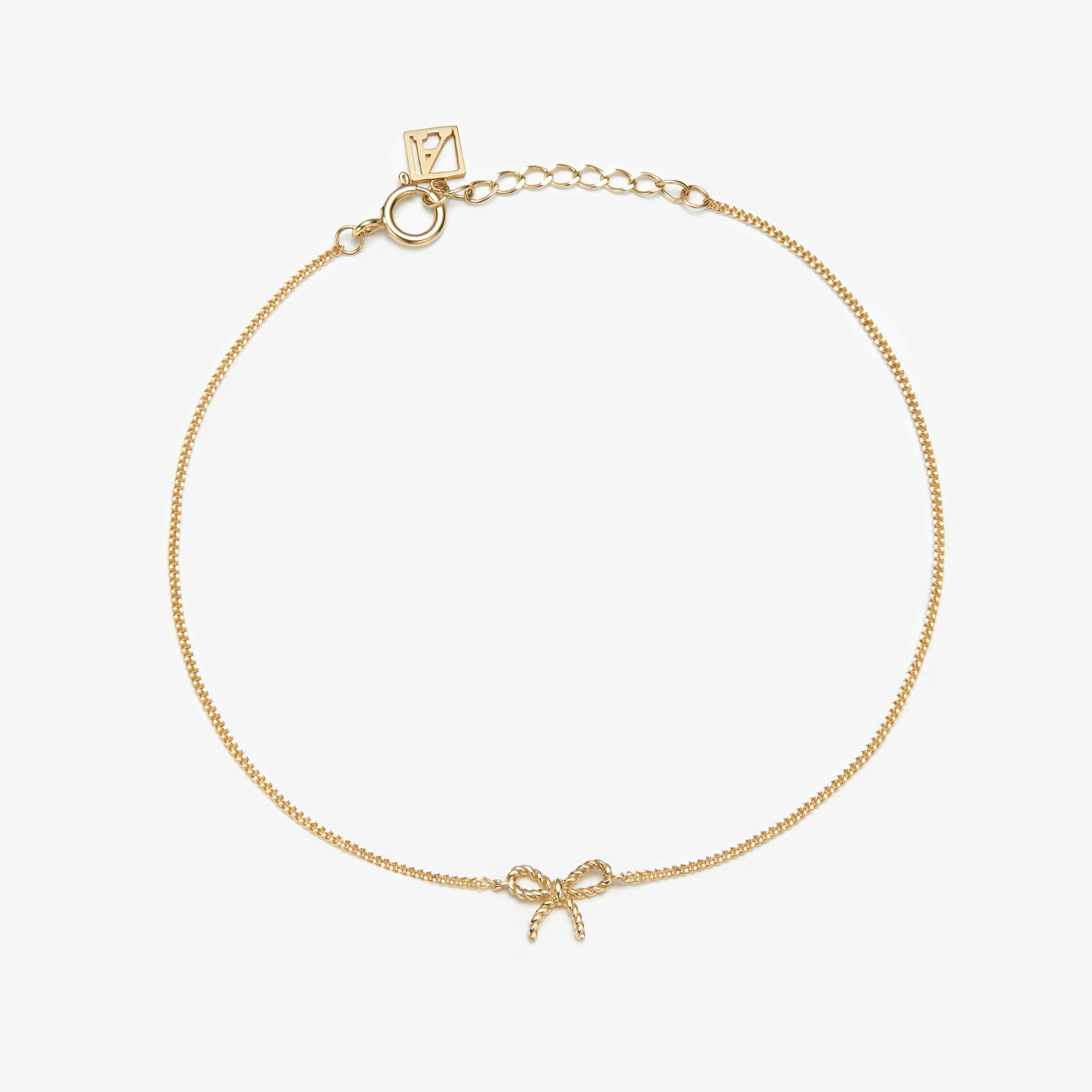 Asher micro bow bracelet sold by Adornmonde