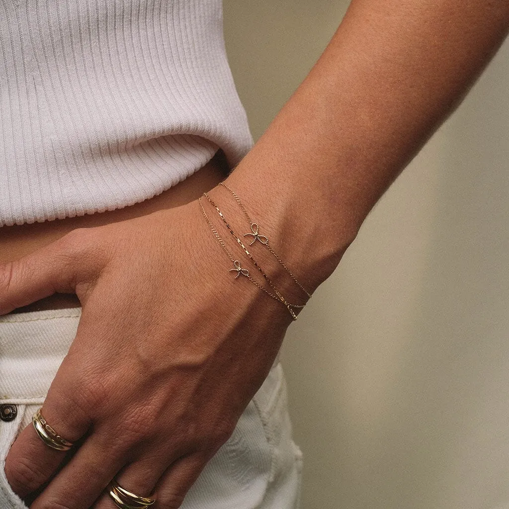 Asher micro bow bracelet sold by Adornmonde product image thumbnail 2