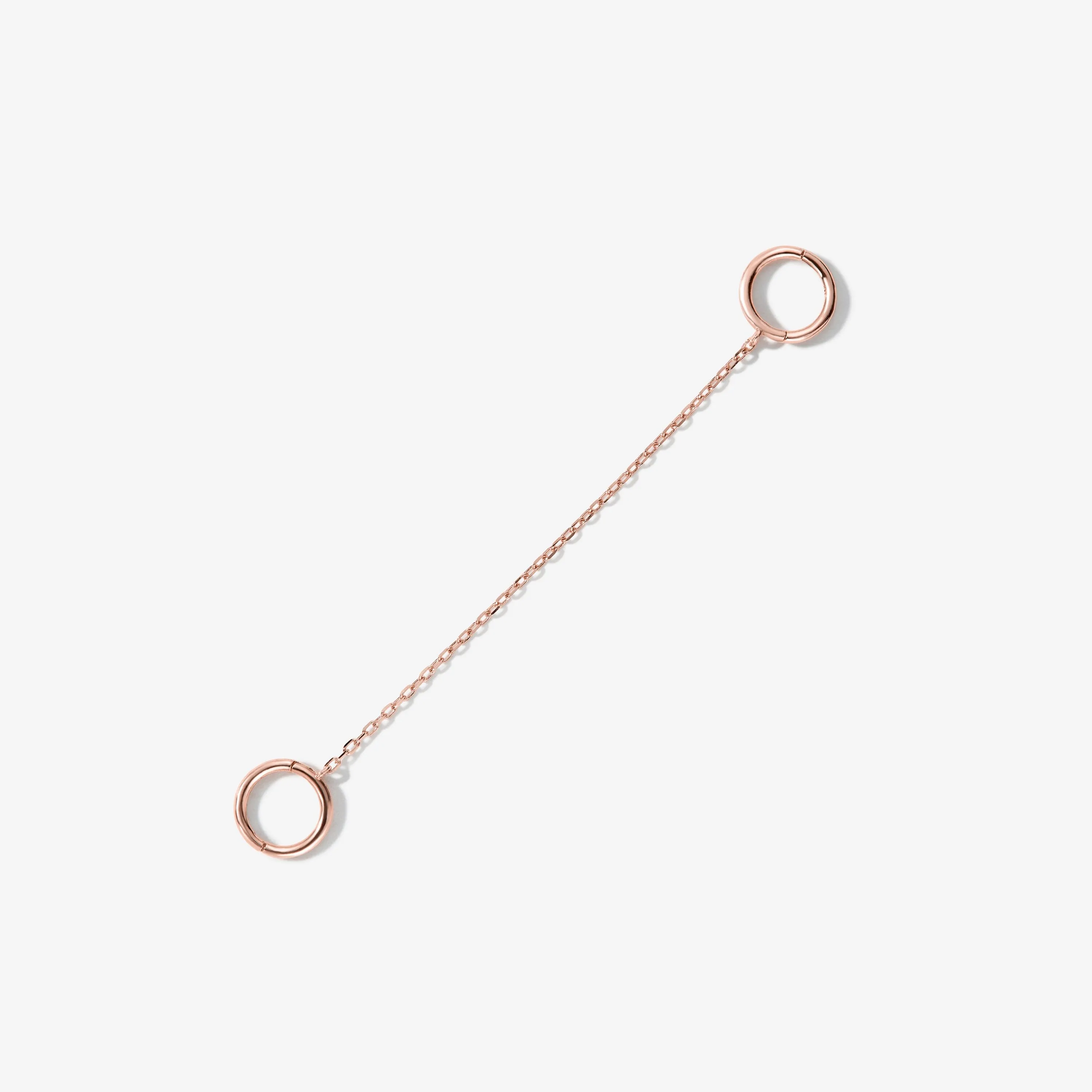 Cloud chain hoop earring sold by Adornmonde product image thumbnail 3