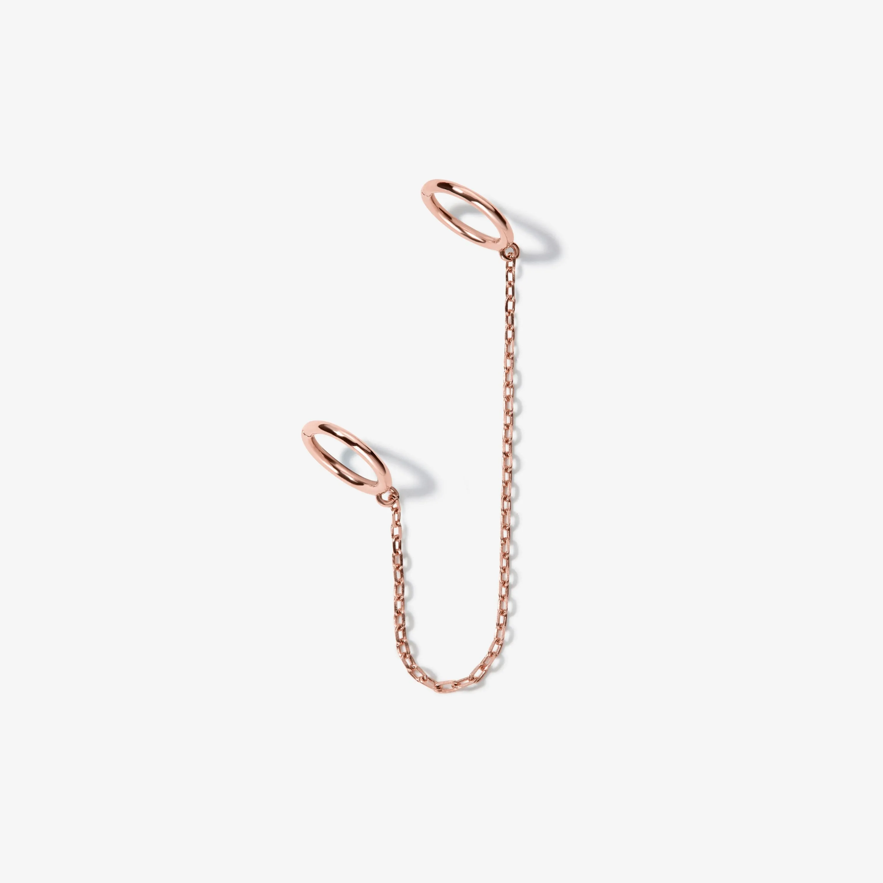 Cloud chain hoop earring sold by Adornmonde product image thumbnail 4