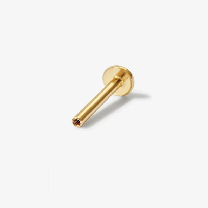 Relaxo flat back piercing post sold by Adornmonde